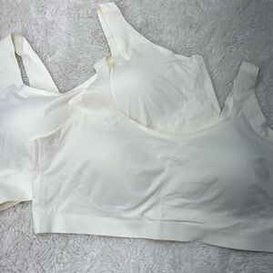 2 Anybody Women's Plus Sz Bra 3X Intimates All-Day Seamless Bra Ivory A519367